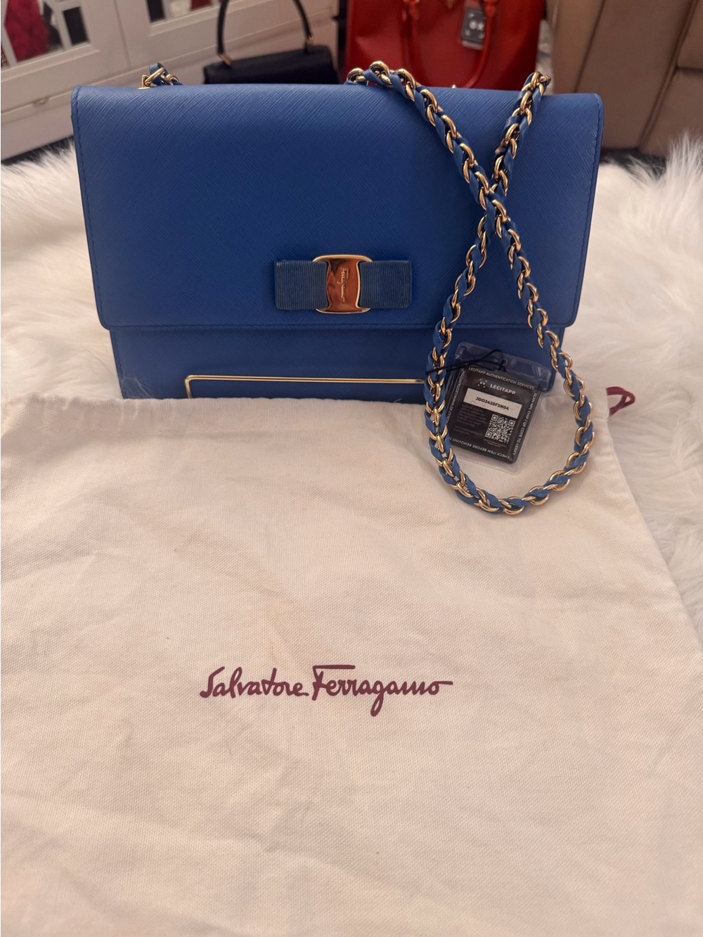 Salvatore Ferragamo Vera Bow Flap Bag